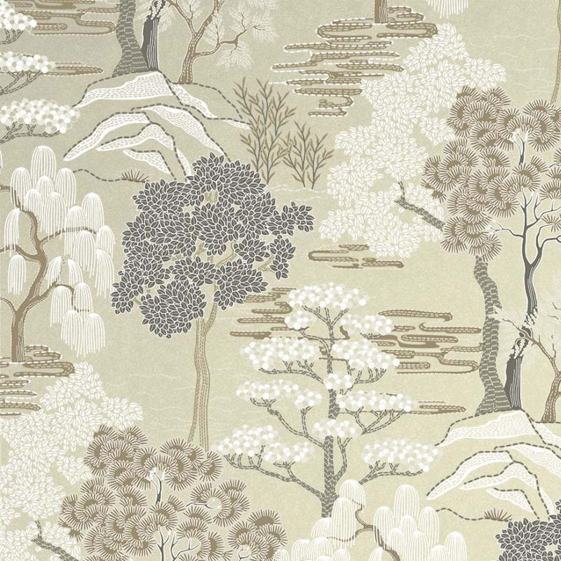 Mori Trees Macademia Chinoiserie Wallpaper by Today Interiors