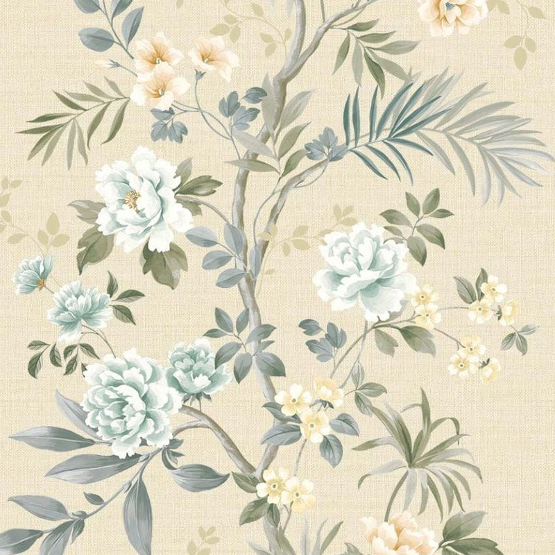 Chaehwa Branch Specialty Sugar Chinoiserie Wallpaper by Today Interiors