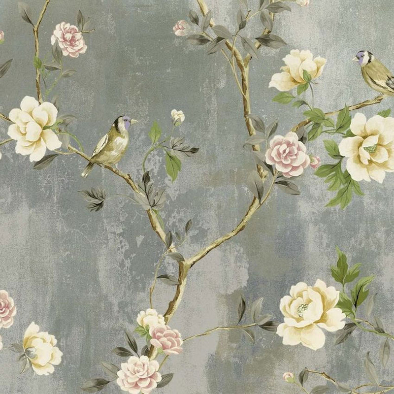 Jangmi Trail Seashell Chinoiserie Wallpaper by Today Interiors