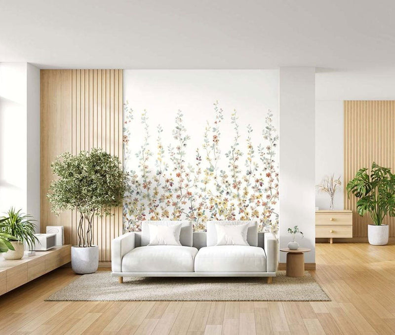 Sakura Bloom Mural Mosaic Chinoiserie Mural by Today Interiors