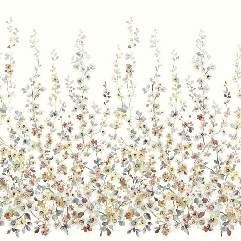 Sakura Bloom Mural Mosaic Chinoiserie Mural by Today Interiors
