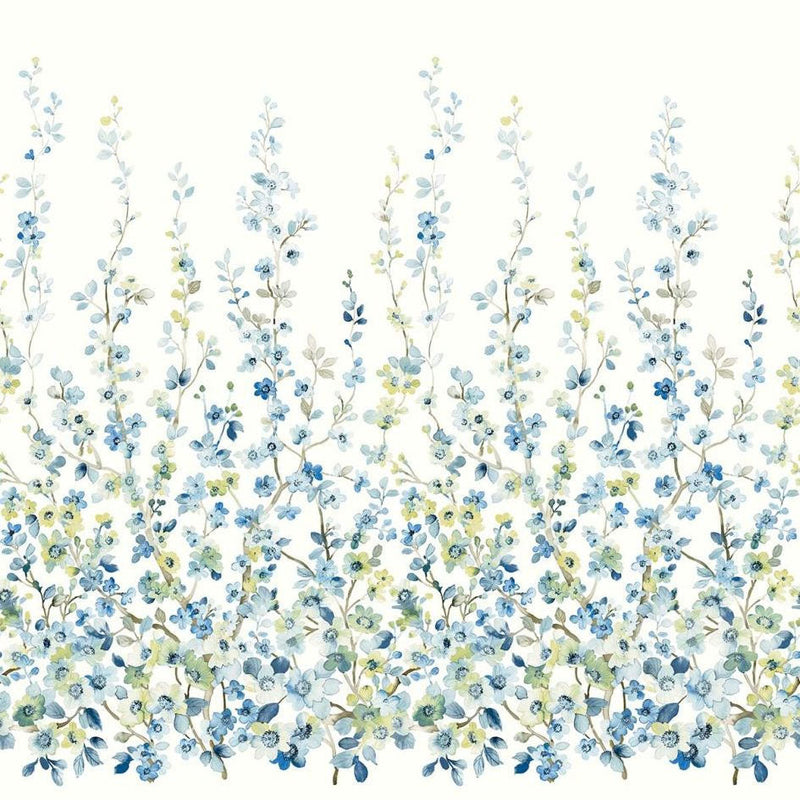 Sakura Bloom Mural Bluebell Chinoiserie Mural by Today Interiors