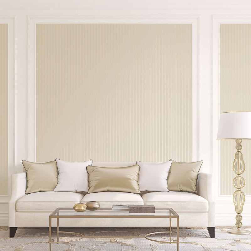 CI38205 1/2" Stripe Emboss Classic Silks 4 Wallpaper By Galerie