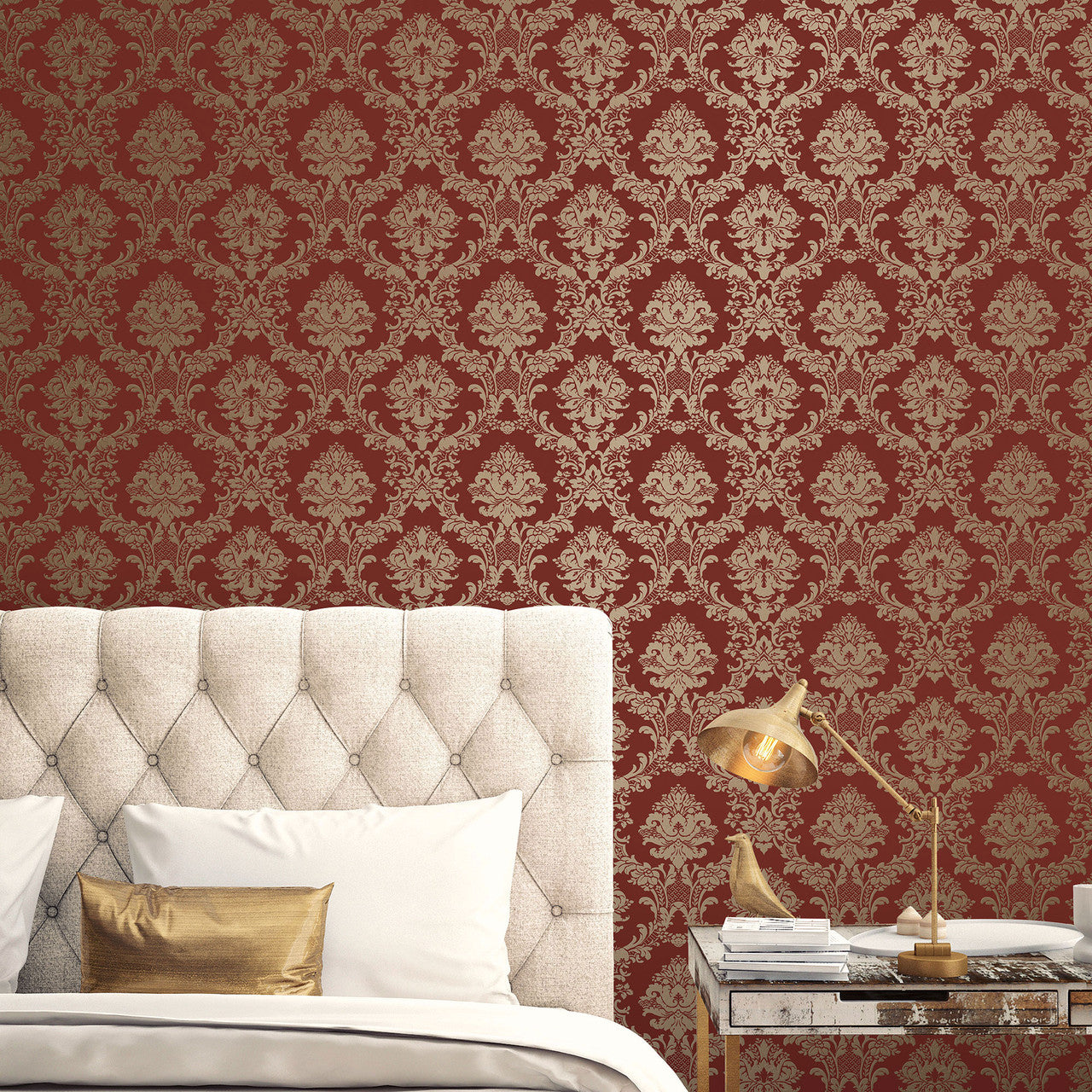 CI38217 Classic Damask Classic Silks 4 Wallpaper By Galerie