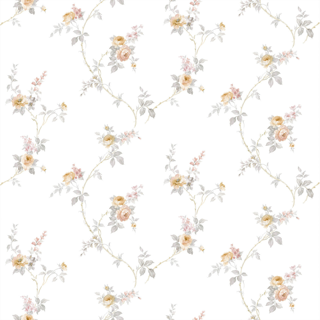 CI38224 White Wedding Trail Classic Silks 4 Wallpaper By Galerie
