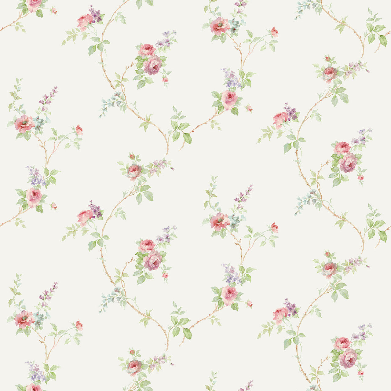 CI38227 White Wedding Trail Classic Silks 4 Wallpaper By Galerie