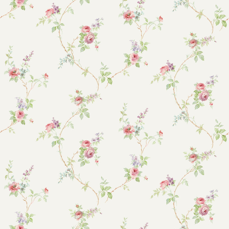 CI38227 White Wedding Trail Classic Silks 4 Wallpaper By Galerie