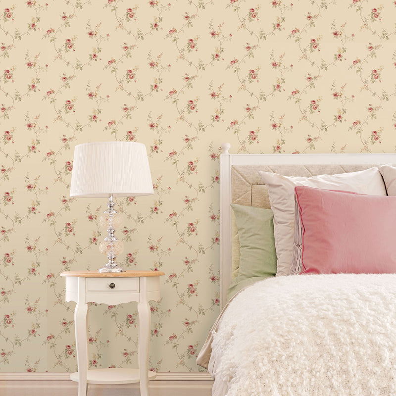 CI38228 White Wedding Trail Classic Silks 4 Wallpaper By Galerie