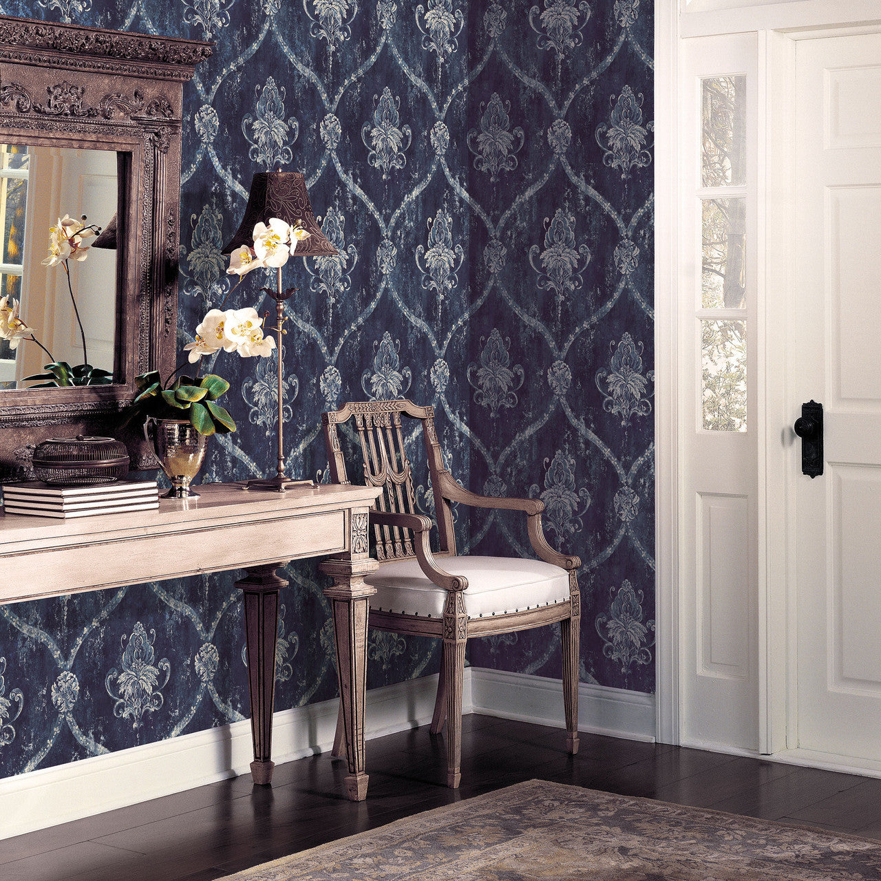CI38252 Regal Damask Classic Silks 4 Wallpaper By Galerie