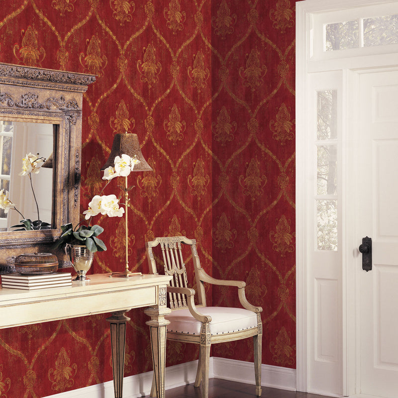 CI38254 Regal Damask Classic Silks 4 Wallpaper By Galerie
