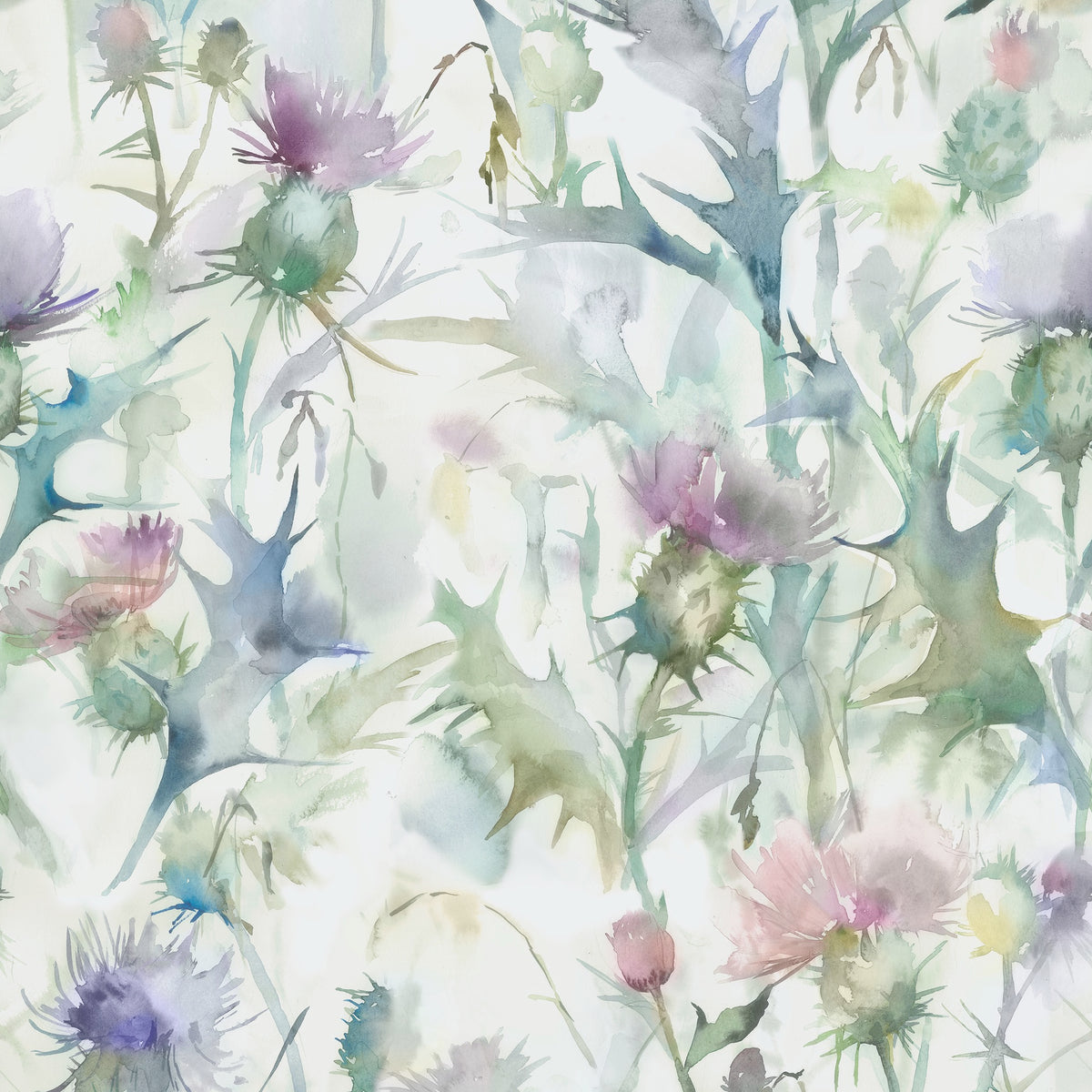 Cirsium Damson Wilderness Wallpaper by Voyage Maison | CIRSIUN/WPO/DAM
