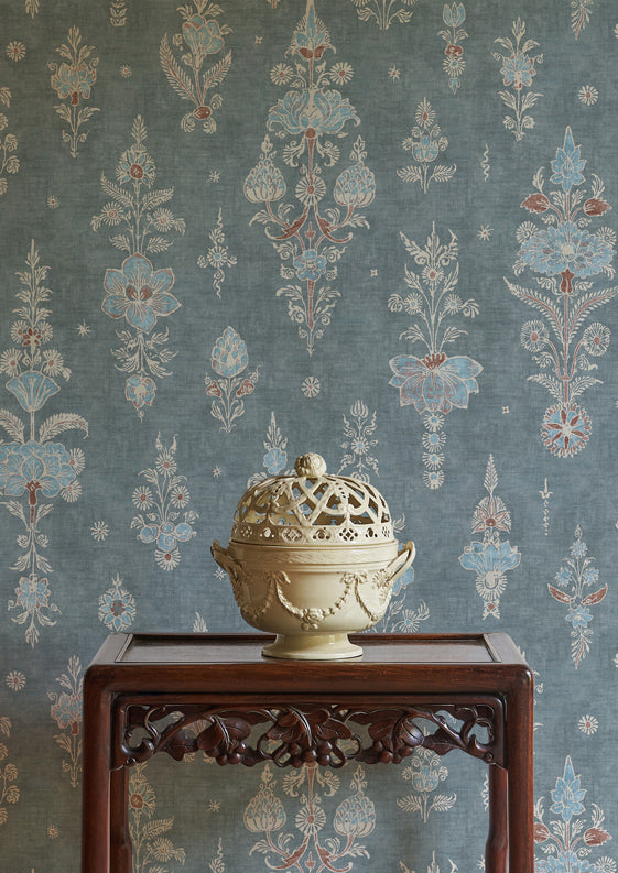 Citadel Ochre Smoke Mediterranea Wallpaper by Lewis & Wood