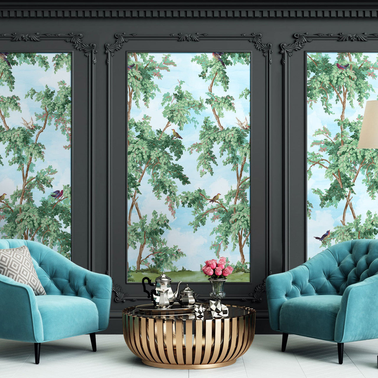 CL32002M Suffolk Lane Mural Carl Robinson 19 The Wall Wallpaper by Today Interiors