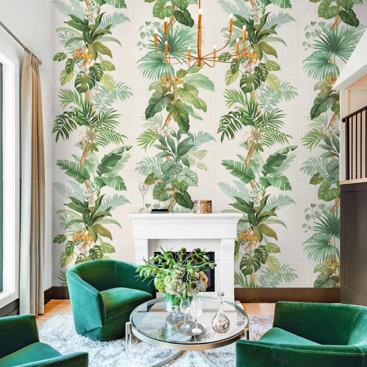 CL32500M Swedeland Grasscloth Mural Carl Robinson 19 The Wall Wallpaper by Today Interiors