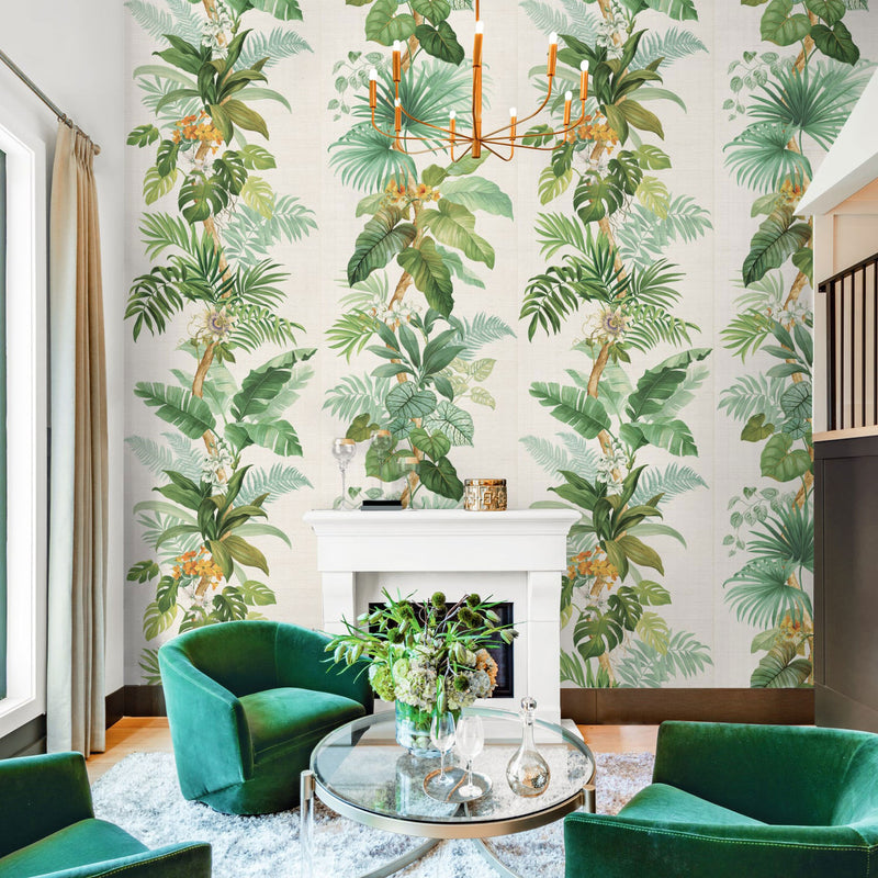 CL32500M Swedeland Grasscloth Mural Carl Robinson 19 The Wall Wallpaper by Today Interiors