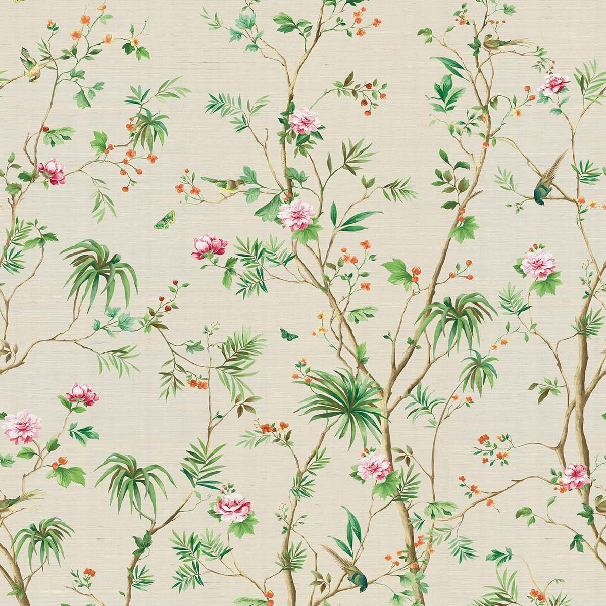 CL32900M Stone House Court Grasscloth Mural Carl Robinson 19 The Wall Wallpaper by Today Interiors