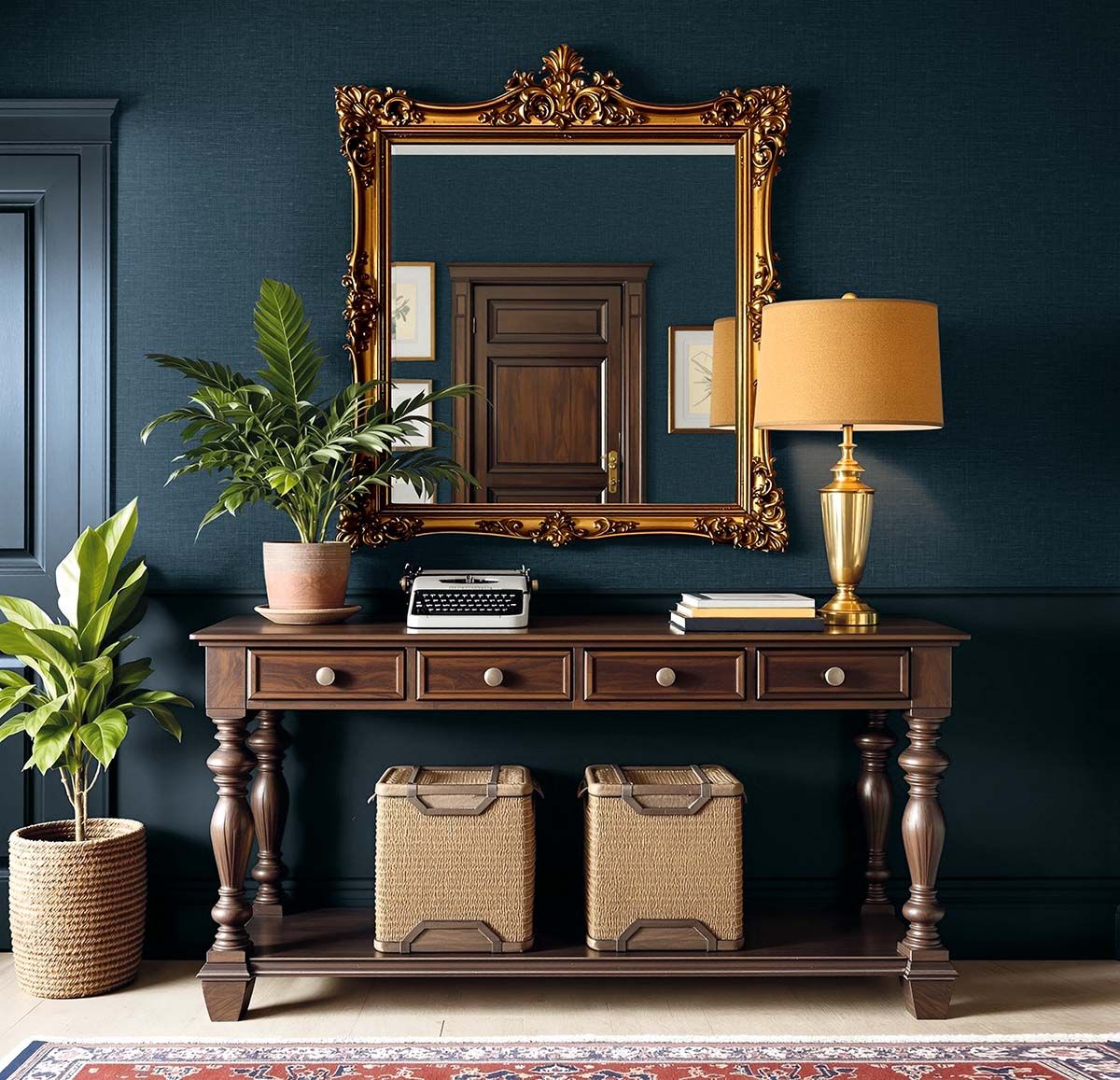 CL90102 Vauxhall 27 Navy Carl Robinson 23 Wallpaper by Today Interiors