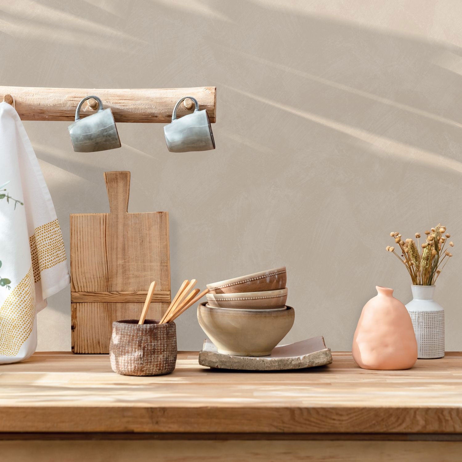 CLK106081387 Uni Mat Chalk Wallpaper by Caselio