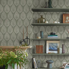 142308 Flame Leaf Sage Wallpaper by Graham & Brown
