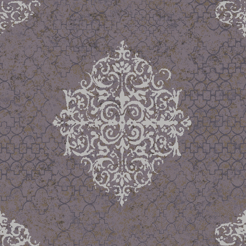 CM2481 Lustre Metallic Purple Lilac Wallpaper by Galerie
