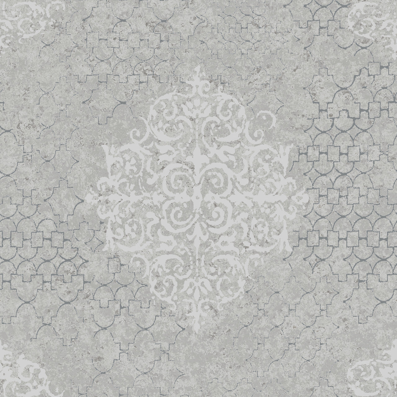 CM2483 Lustre Metallic Silver Grey Wallpaper by Galerie