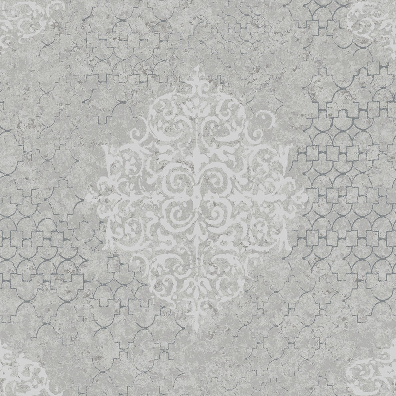 CM2483 Lustre Metallic Silver Grey Wallpaper by Galerie