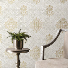 CM2485 Lustre Metallic Cream Wallpaper by Galerie