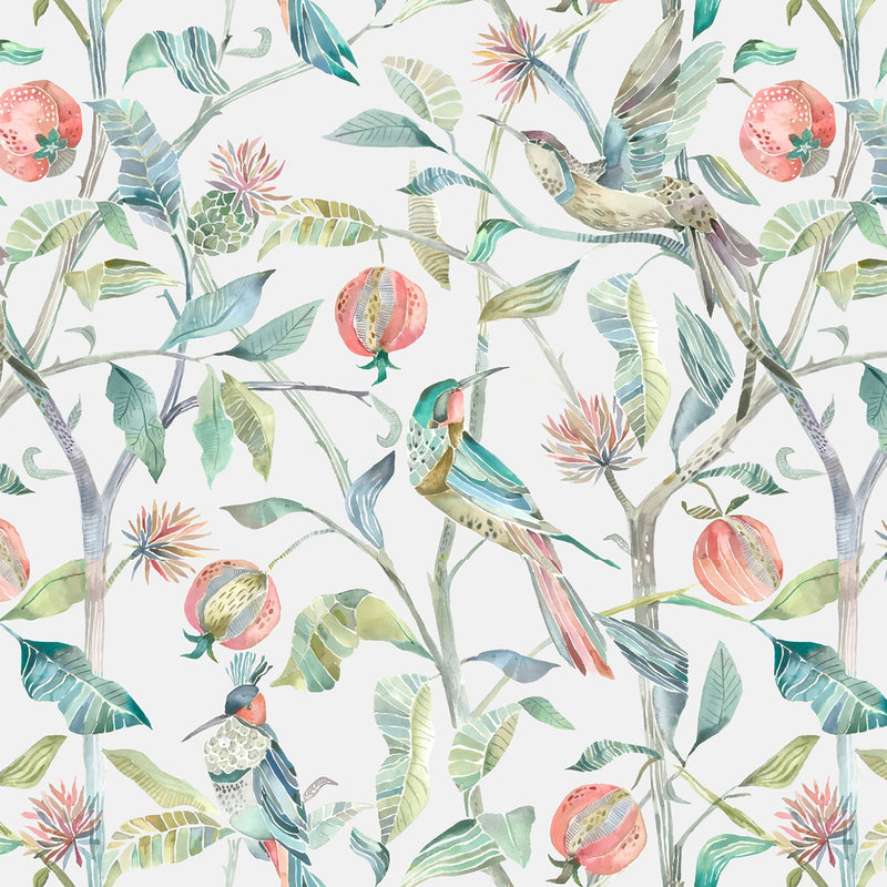 Colyford Pomegranate Wallpaper by Voyage Maison | COLYFOR/WPO/POM