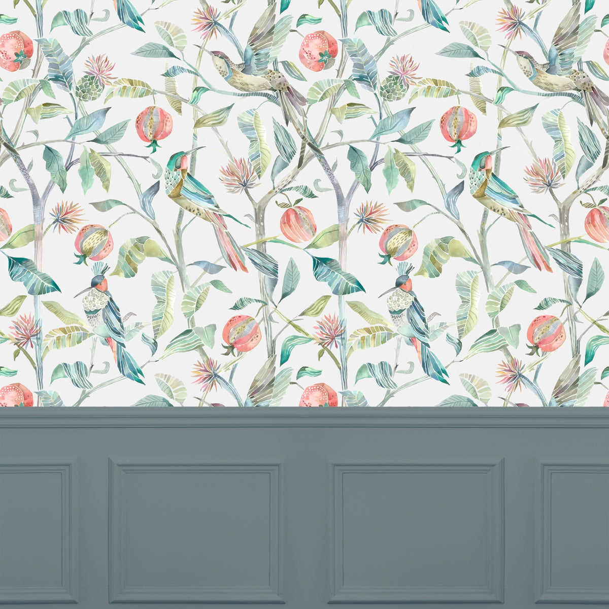 Colyford Pomegranate Wallpaper by Voyage Maison | COLYFOR/WPO/POM