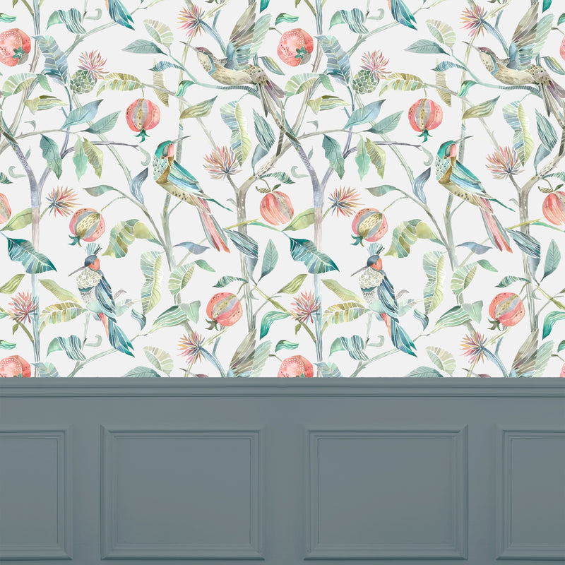 Colyford Pomegranate Wallpaper by Voyage Maison | COLYFOR/WPO/POM