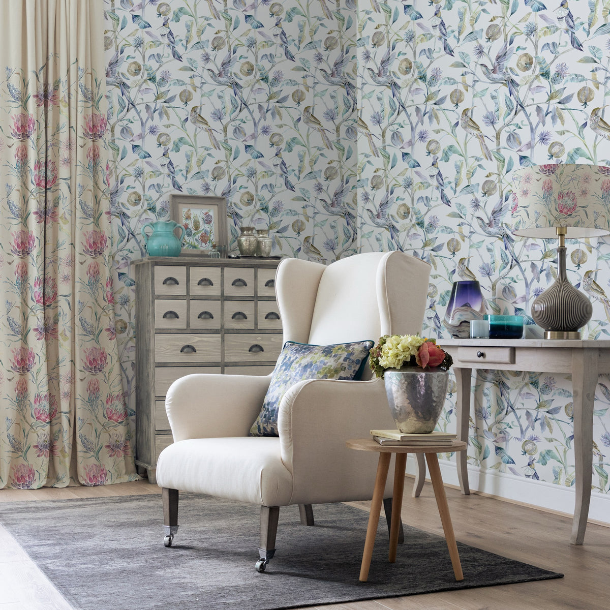 Colyford Skylark Tiverton Wallpaper by Voyage Maison | COLYFOR/WPO/SKL