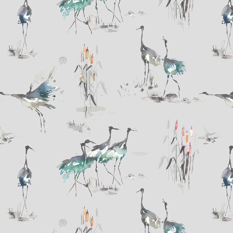 Cranes Cobalt Wallpaper by Voyage Maison | CRANES/WPO/COB