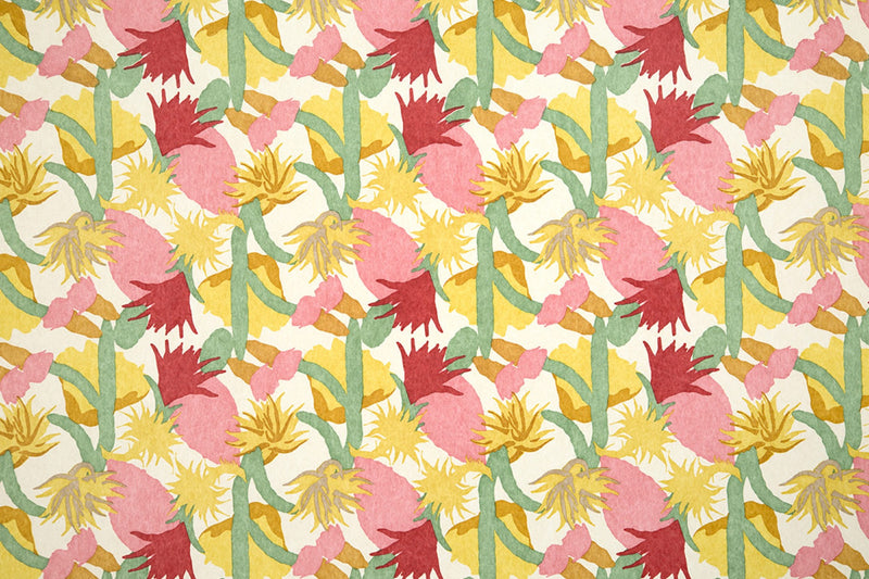 Cactus Flower Fuchsia Wallpaper by Christopher Farr Cloth