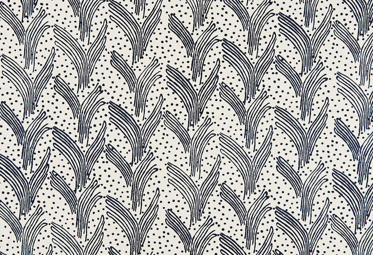 Carnac Dark Indigo fabric by Christopher Farr Cloth