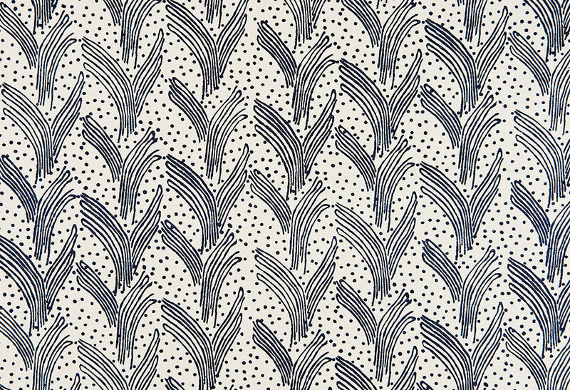 Carnac Dark Indigo fabric by Christopher Farr Cloth