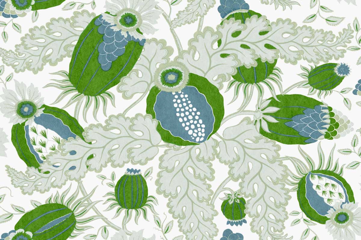 Carnival Vinyl Fern Wallpaper by Christopher Farr Cloth