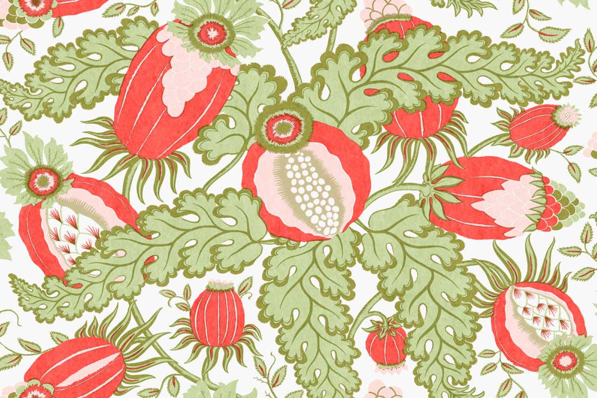 Carnival Vinyl Guava Wallpaper by Christopher Farr Cloth