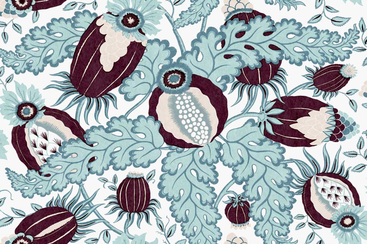 Carnival Vinyl Mauve Wallpaper by Christopher Farr Cloth