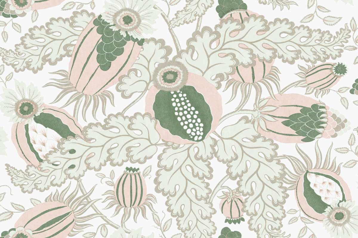 Carnival Vinyl Opal Wallpaper by Christopher Farr Cloth