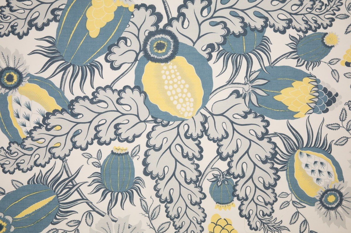 Carnival Azzurro Fabric by Christopher Farr Cloth