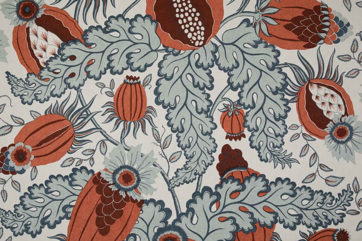 Carnival Rust Wallpaper by Christopher Farr Cloth