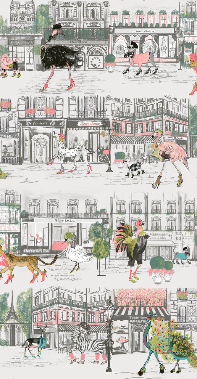 BMWL005/02A Catwalk Wild Life Wallpaper by Brand McKenzie