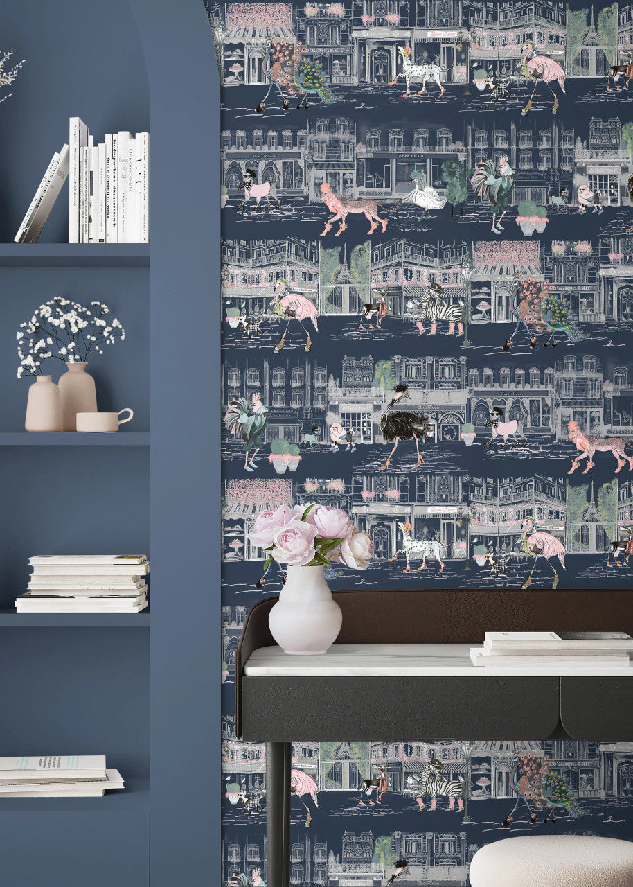 BMWL005/02B Catwalk Wild Life Wallpaper by Brand McKenzie