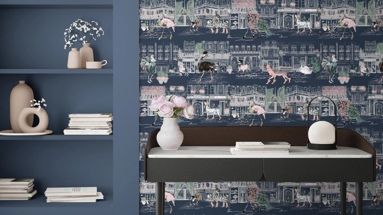 BMWL005/02B Catwalk Wild Life Wallpaper by Brand McKenzie