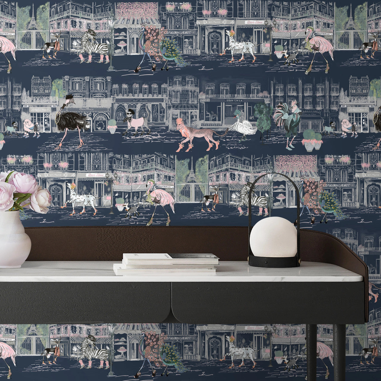 BMWL005/02B Catwalk Wild Life Wallpaper by Brand McKenzie