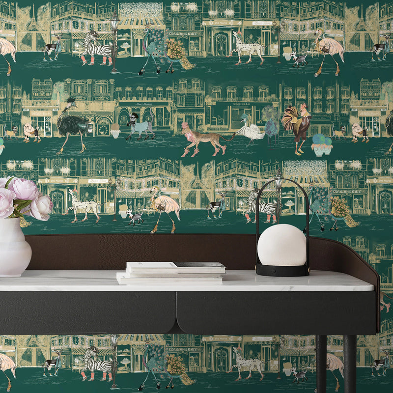 BMWL005/02C Catwalk Wild Life Wallpaper by Brand McKenzie