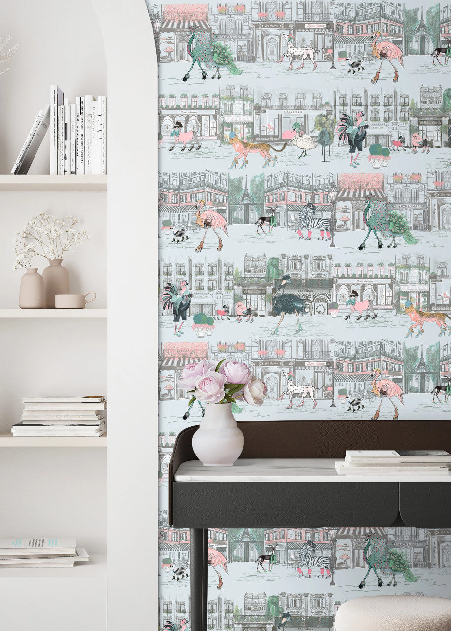 BMWL005/02D Catwalk Wild Life Wallpaper by Brand McKenzie