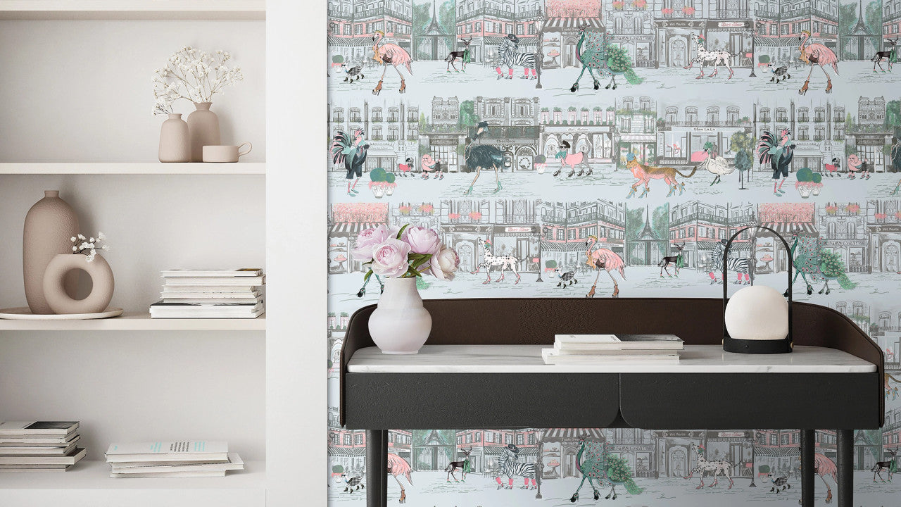 BMWL005/02D Catwalk Wild Life Wallpaper by Brand McKenzie