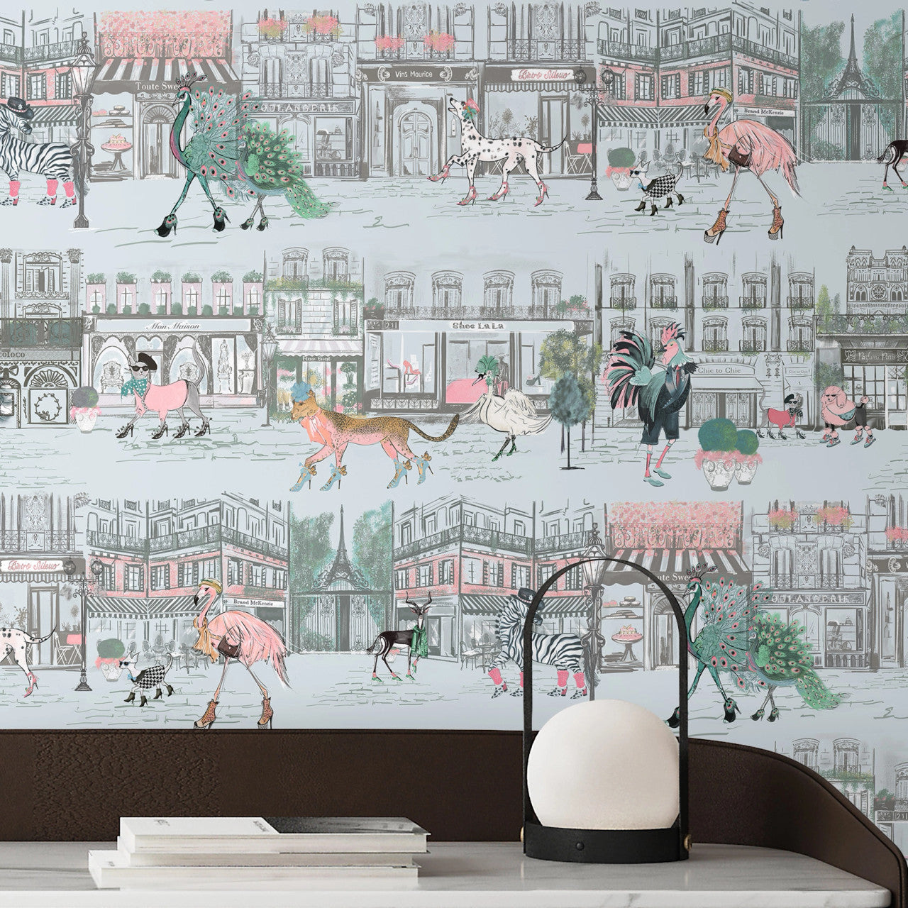 BMWL005/02D Catwalk Wild Life Wallpaper by Brand McKenzie