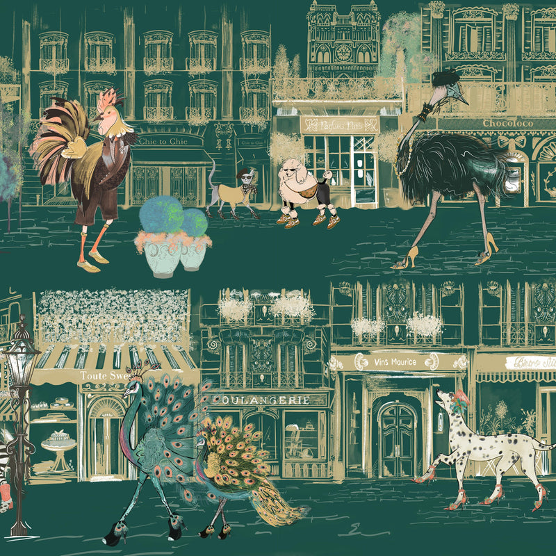 BMWL005/02C Catwalk Wild Life Wallpaper by Brand McKenzie